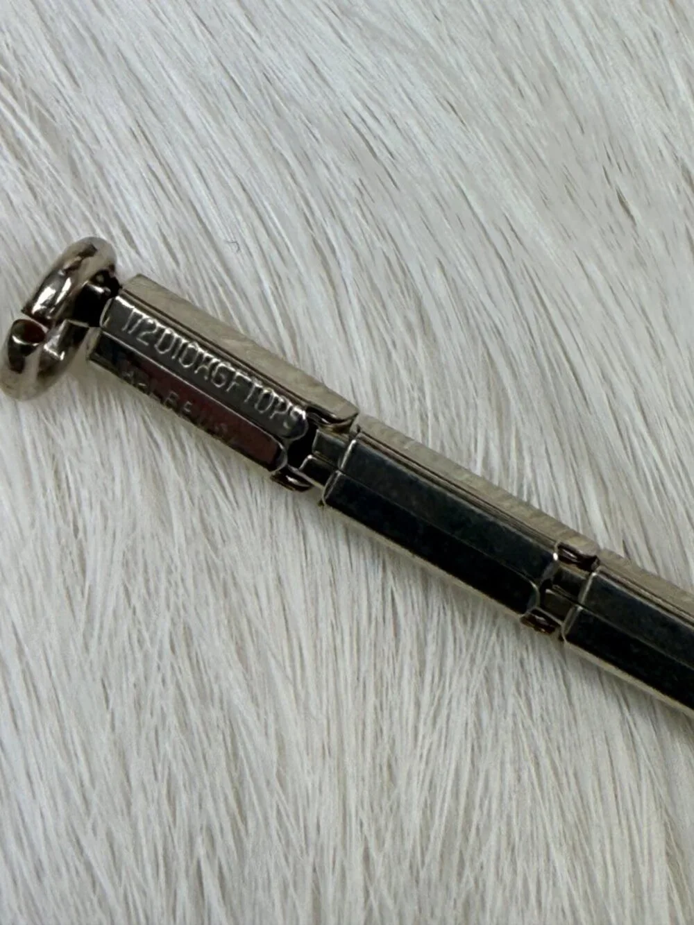 Vintage Kalbe USA 1/20 12K White Gold-Filled Watch Band 4.25